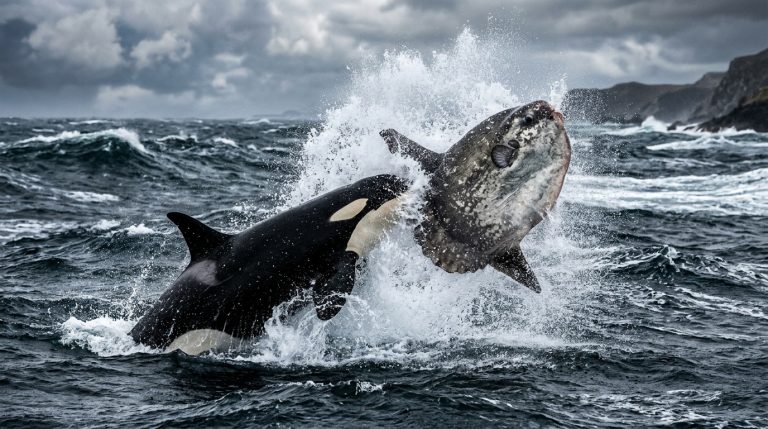 Unprecedented Moment: Orcas Head-Butt Sunfish So Violently That It Exploded