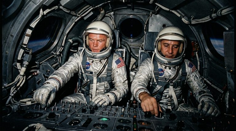 NASA Gemini 5: Two Astronauts Spend Eight Days with Most Systems Powered Down to Break a Record