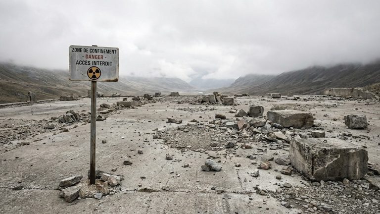 A Lake Buried Under Thousands of Blocks in a Ural Valley Since the 2010s