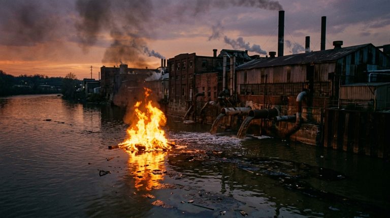 Industrialists Dumped the Contents of Their Tanks into the Ohio River for a Century, Lighting a Fire on the Water