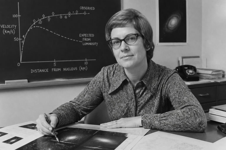 An American Astronomer Measured Star Speeds at the Edges of Galaxies in the 1970s, Revealing 85% of the Universe Hidden from Telescopes