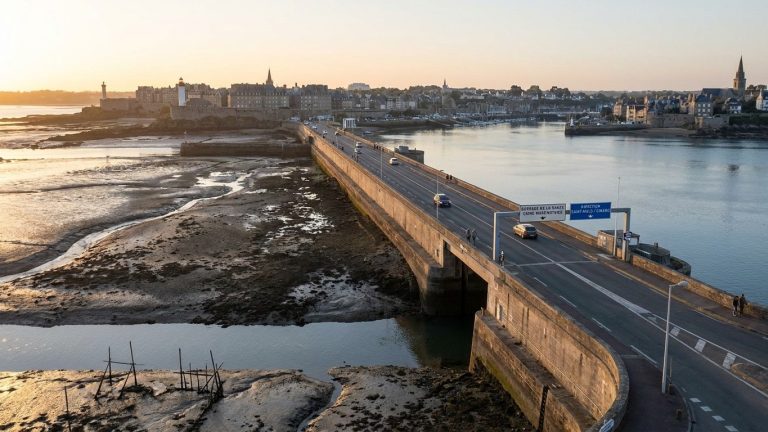 Near Saint-Malo, a 750-Meter Dam with 24 Turbines Generating Power at Every Tide Since 1966