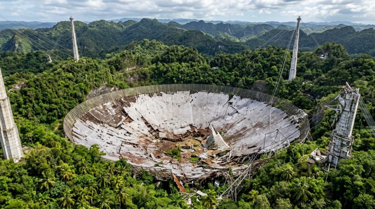 A 305-Meter Mirror Hidden in a Puerto Rican Hill Since 1963 Vanished in Seconds