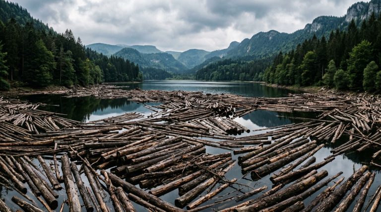 Jura Sawmills Drown Conifer Stock, Suffocate 40 Hectares of Valley