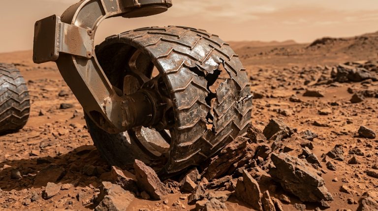 We Thought Curiosity’s Wheels Were Built for Mars: Rocks Punctured Them in the First Year
