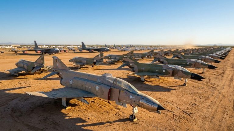 Thousands of Military Aircraft Rusting for Decades in the Arizona Desert Near Tucson