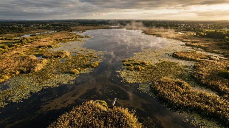 Loire-Atlantique: Centuries-old 63 km² Lake with a Rising Lakebed