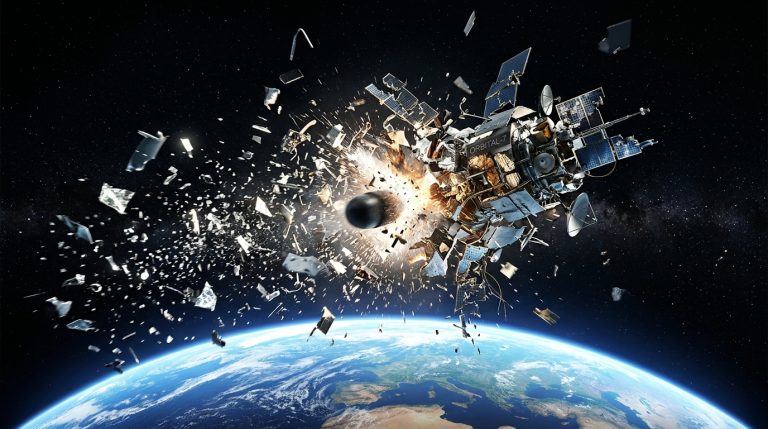 China Turns Its Own Weather Satellite at 865 km Into a Minefield (January 2007)
