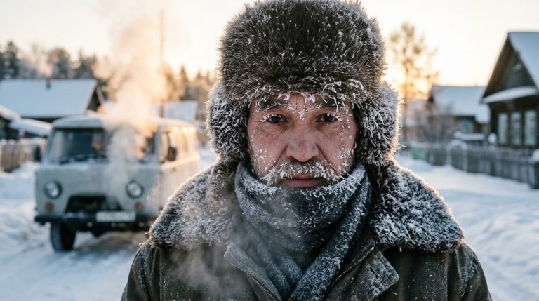 Record Cold Diesel at -67.7°C: In This Russian Village, Idling Is Normal to Restart in Spring