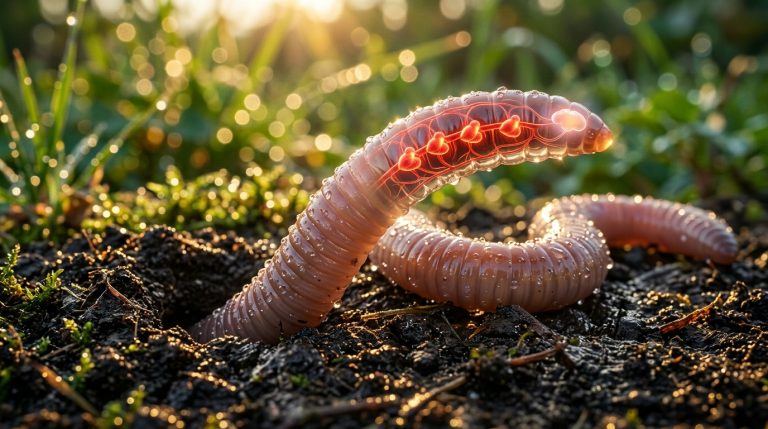 Under a Few Inches of Garden Soil, a Tiny Creature with Five Pairs of Hearts Has Lived There—Slain by a Spade