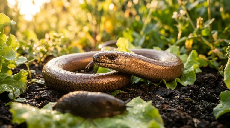 In French Vegetable Gardens, a Legless Creature Is Chased with a Hoe, Mistaken for a Snake