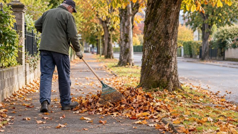 French People Leave Fallen Chestnut Leaves, Helping the Tree Turn Brown by Next Summer