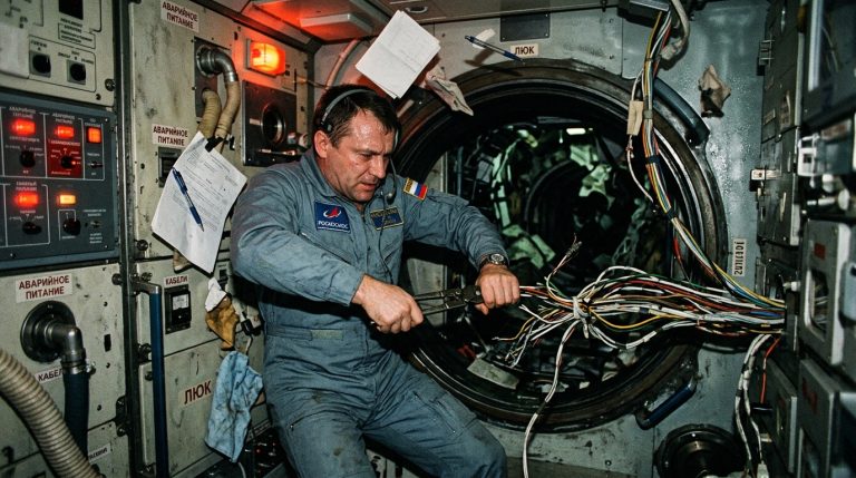 He Guided a Russian Freighter by Hand to Test a New Docking System; A Few Minutes Later, the Crew Patched a Hull Breach in Orbit