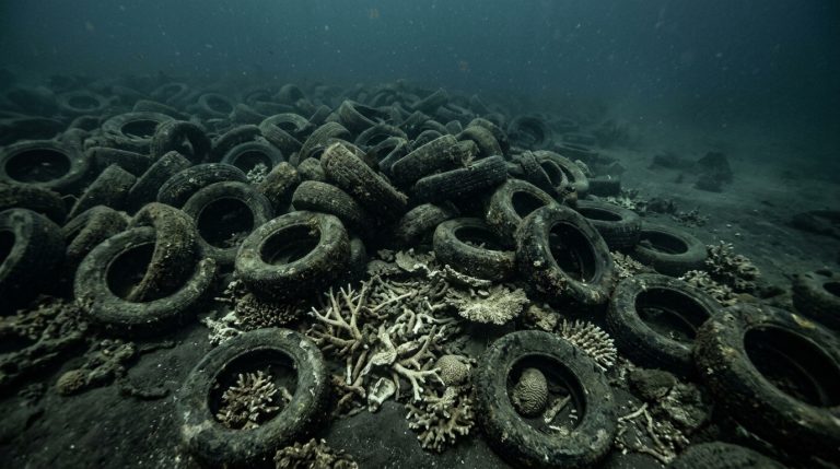 Two Million Tires Sunk Off Fort Lauderdale in 1972 to Attract Fish Damaged 14 Hectares of Coral They Hoped to Multiply