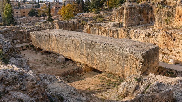 Lebanon: 1,500-tonne, 20-meter block carved for a Roman temple still lies 900 meters from its original site