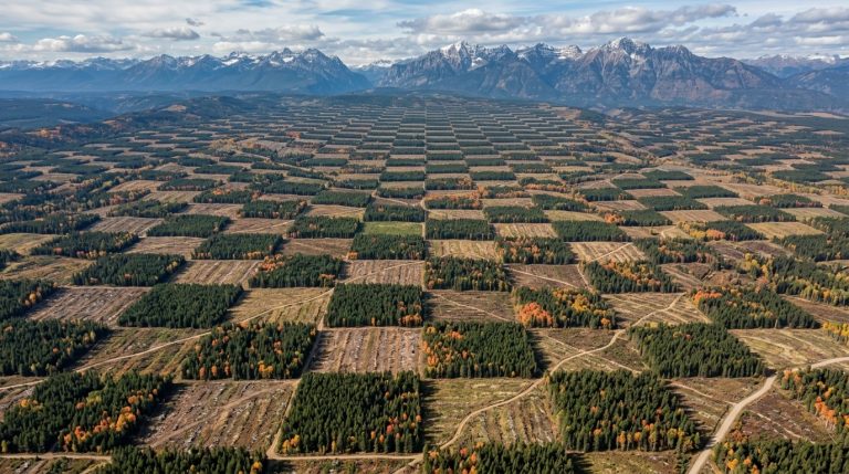 The American West’s Forests Are Gridded into 1.6 km Squares: What Created Them Is Neither Fire nor a Pest