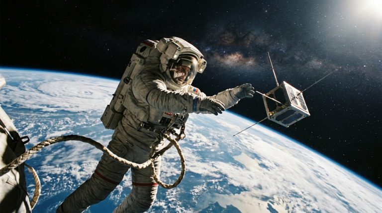 Leaving the Space Station With a 4-Kilogram Satellite in 1997, a Russian Cosmonaut Literally Put a Satellite Into Orbit