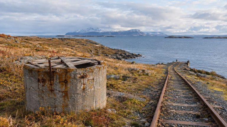 Cape Lazarev’s Sealed Shaft at the End of a 120-km Rail Line for Trains Under the Sea to Sakhalin (1953)
