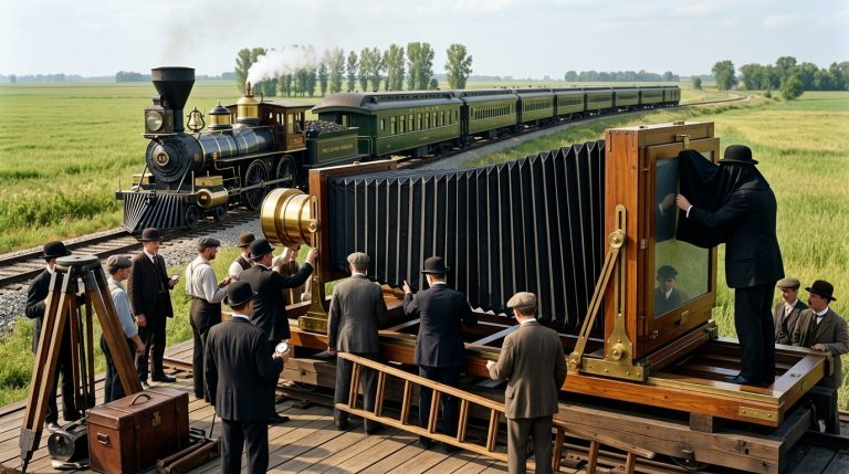 635 kg, 15 Men, and a 2.4-Meter Glass Plate: In 1900, a Chicago Photographer Built a Giant Camera for a Single Train