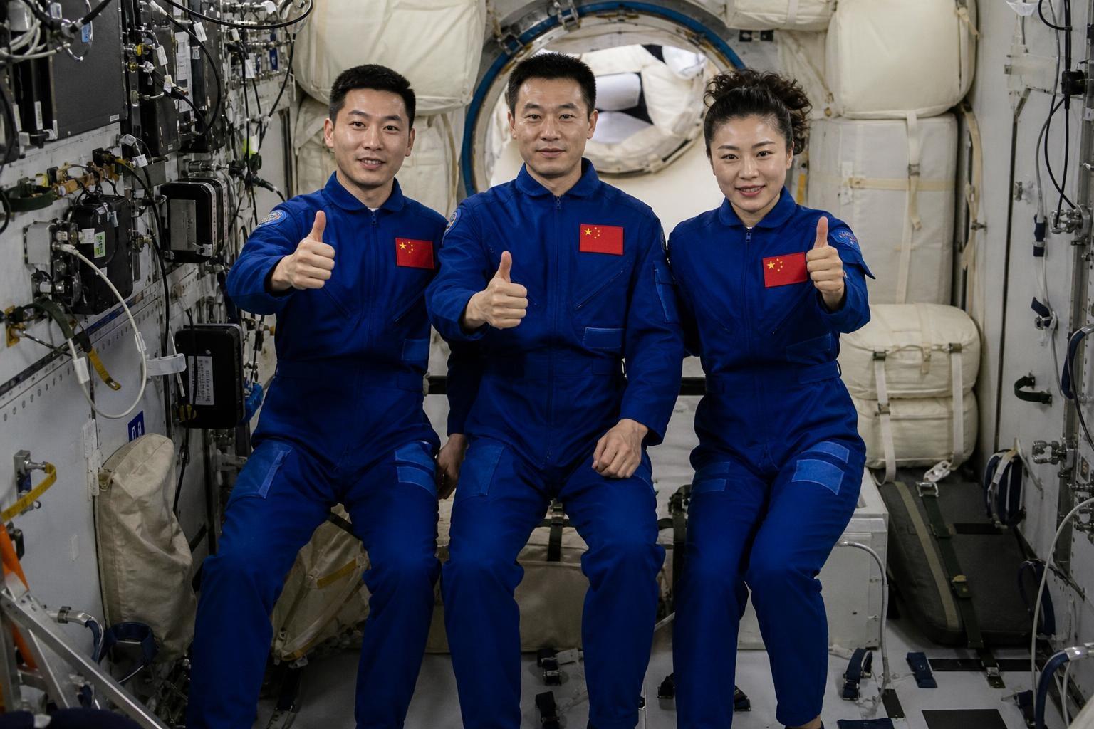 China runs its own space station with three astronauts aboard and US law forbids NASA from ever docking there