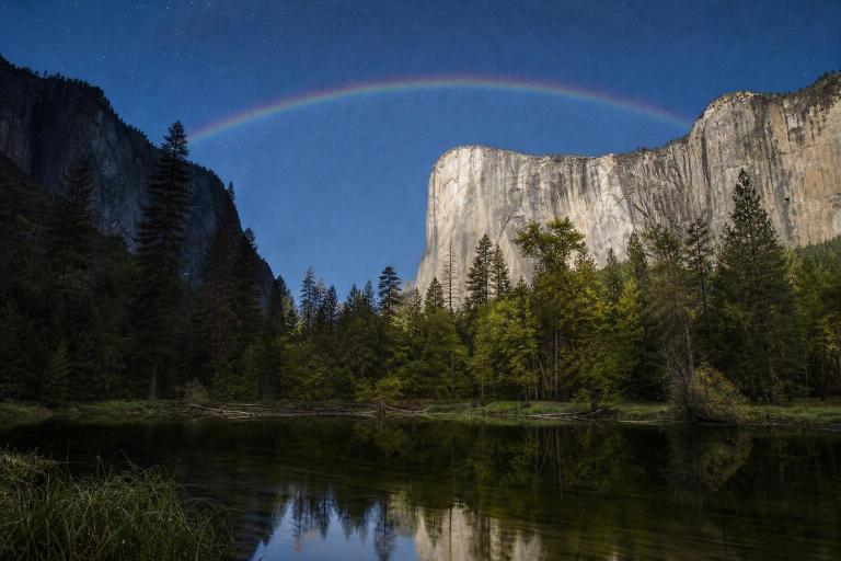 Have you ever seen a rainbow at night? The rare phenomenon you can witness at Yosemite