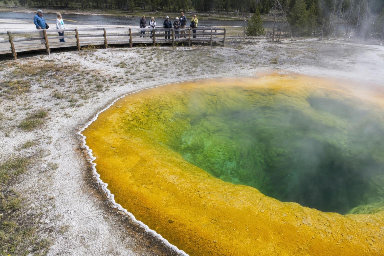 We finally know why Yellowstone’s Morning Glory pool turned from blue to green: decades of coins thrown in by tourists
