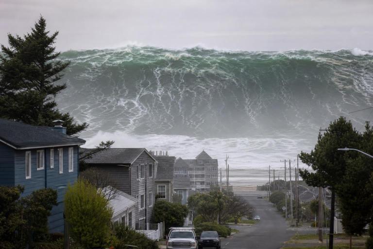What would happen if the Cascadia fault let go all at once: the Oregon coast would have 15 minutes before a wave as tall as a 10-storey building